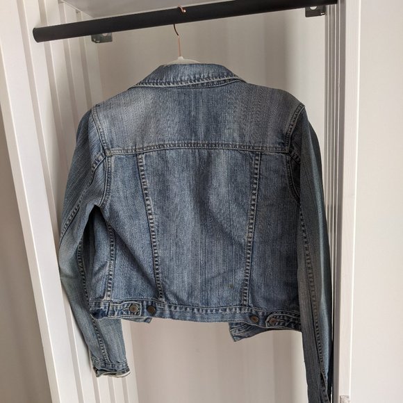 Classic Jean Jacket American Eagle Small Blue Denim - Picture 5 of 5